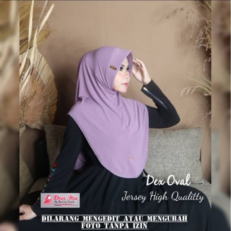 Jilbab Dex Oval by Doa Ibu/ Dex polos by Doa Ibu/Doi