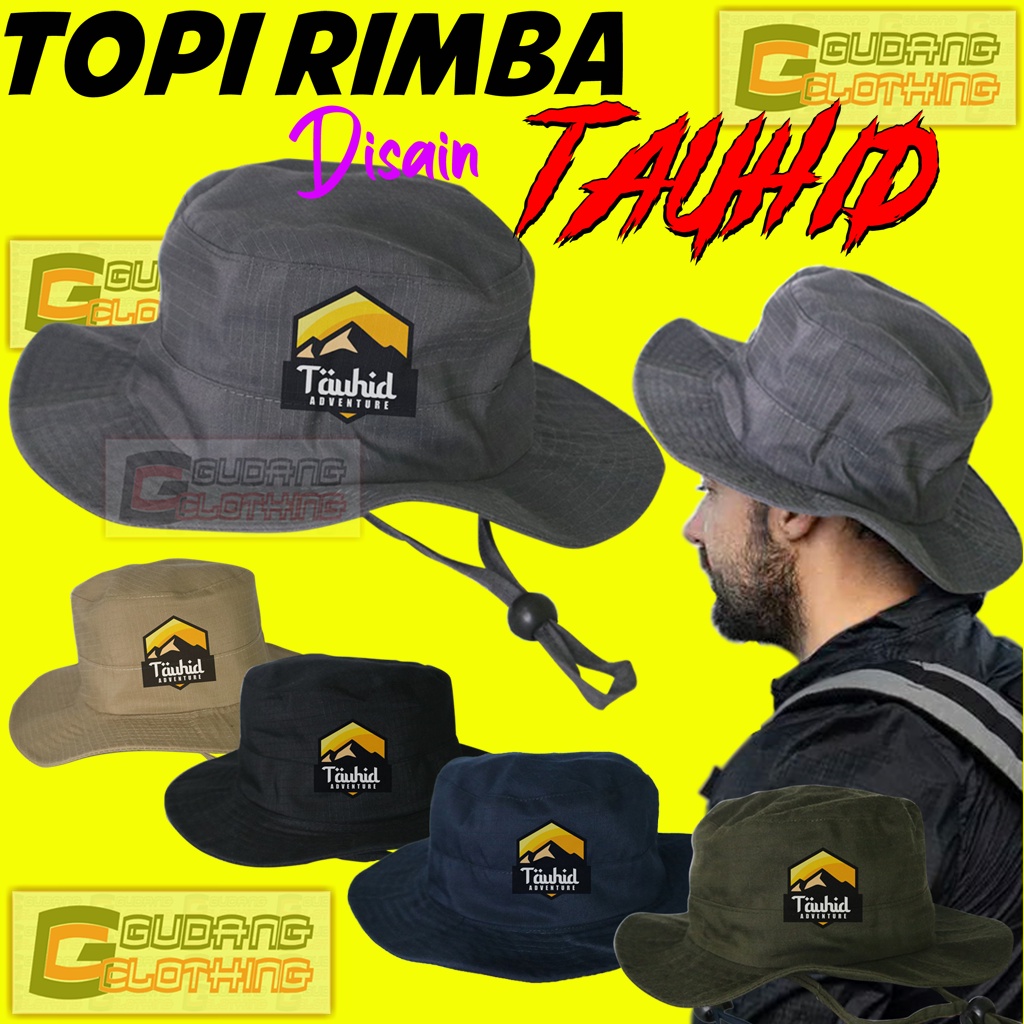 Topi Bucket Rimba Tauhid Bucket Outdoor Travel Topi Bucket Rimba Tauhid Topi Gunung Pria Wanita