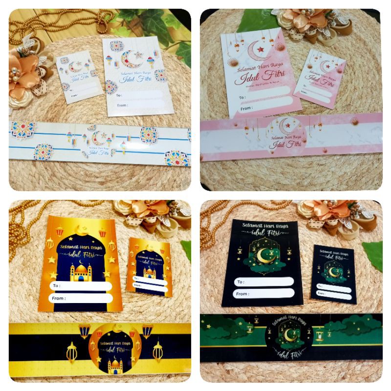 

Kartu Hang Tag Kartu Lebaran Kartu Idul Fitri Paper belt idul fitri lebaran cantik