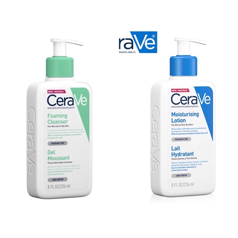 CERAVE Foaming Cleanser/Moisturizing Lotion 236 ML
