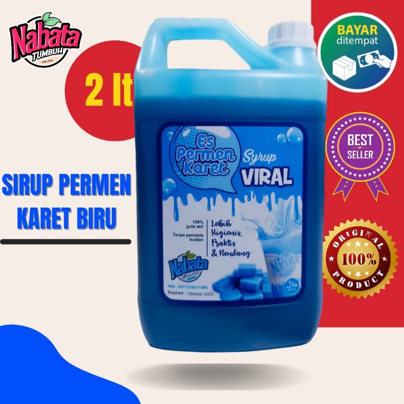 

Sirup Permen Karet Biru Viral Surabaya 2 Liter