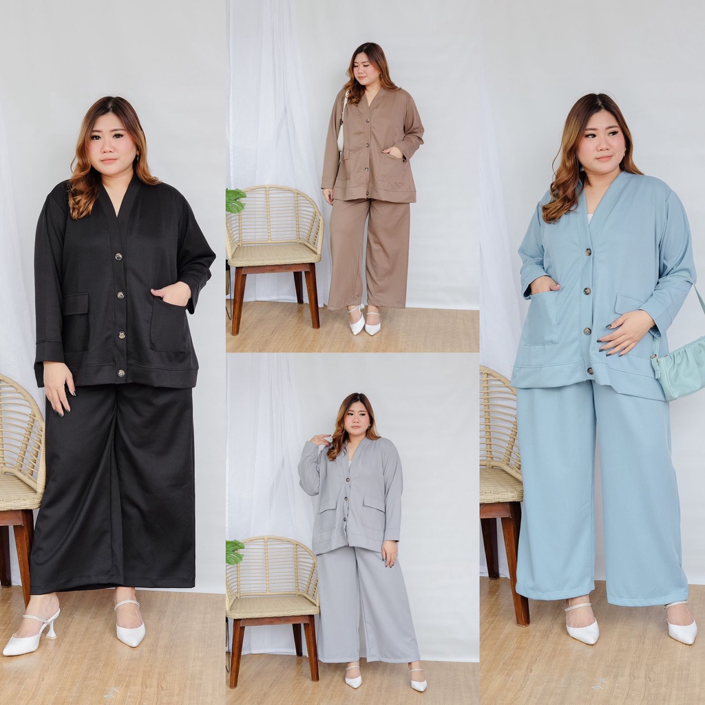 BIGWELL CELANA BIG SIZE PANJANG VIVO / BASIC PANTS SCUBA KNIT BIG SIZE / CELANA JUMBO KNIT