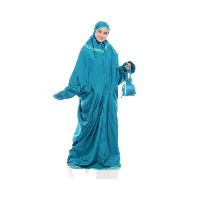 Jumuna - Mukena Terusan Travelling Parasut Pita