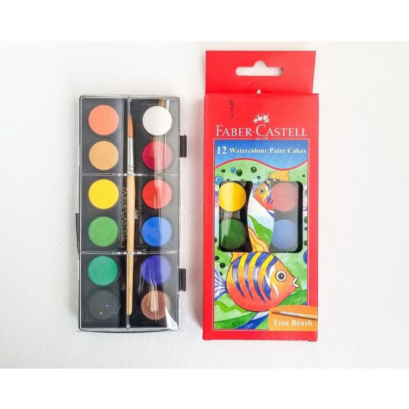 

Cat Air Water Color Paint Cake Faber Castell 12 Warna