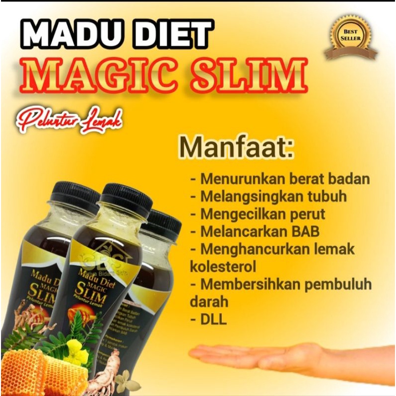 madu diet magic slim | madu pelangsing | madu diet super | diet | pelancar bab | menurunkan kolesterol