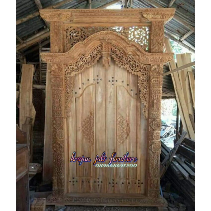 kusen pintu ukir gebyok mentah jepara/kusenpintu/kusen/pintu