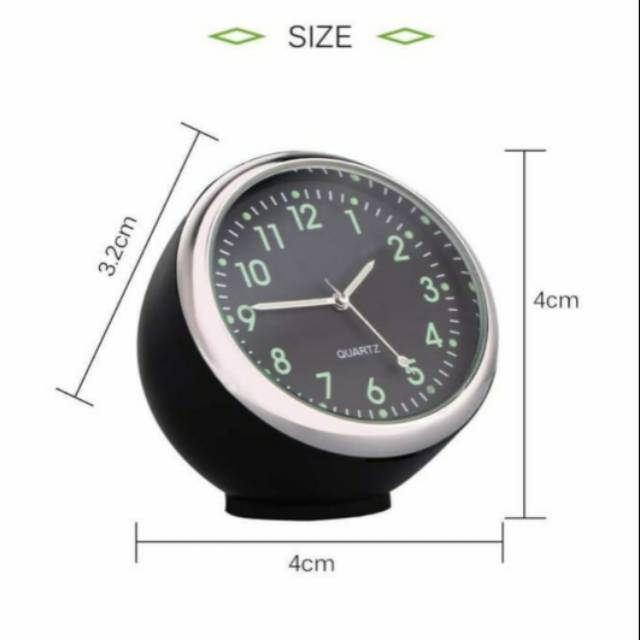 Jam analog interior mobil