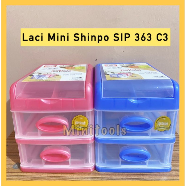 Laci Mini Plastik 2 Susun 1 Laci Atas Shinpo SIP 363 C3 Felicia