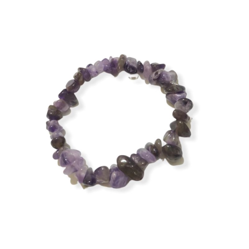 Gelang Quartz Crystal Elastis Batu Alam Bohemian Etnik Bracelet Ethnic Natural Stone Beads