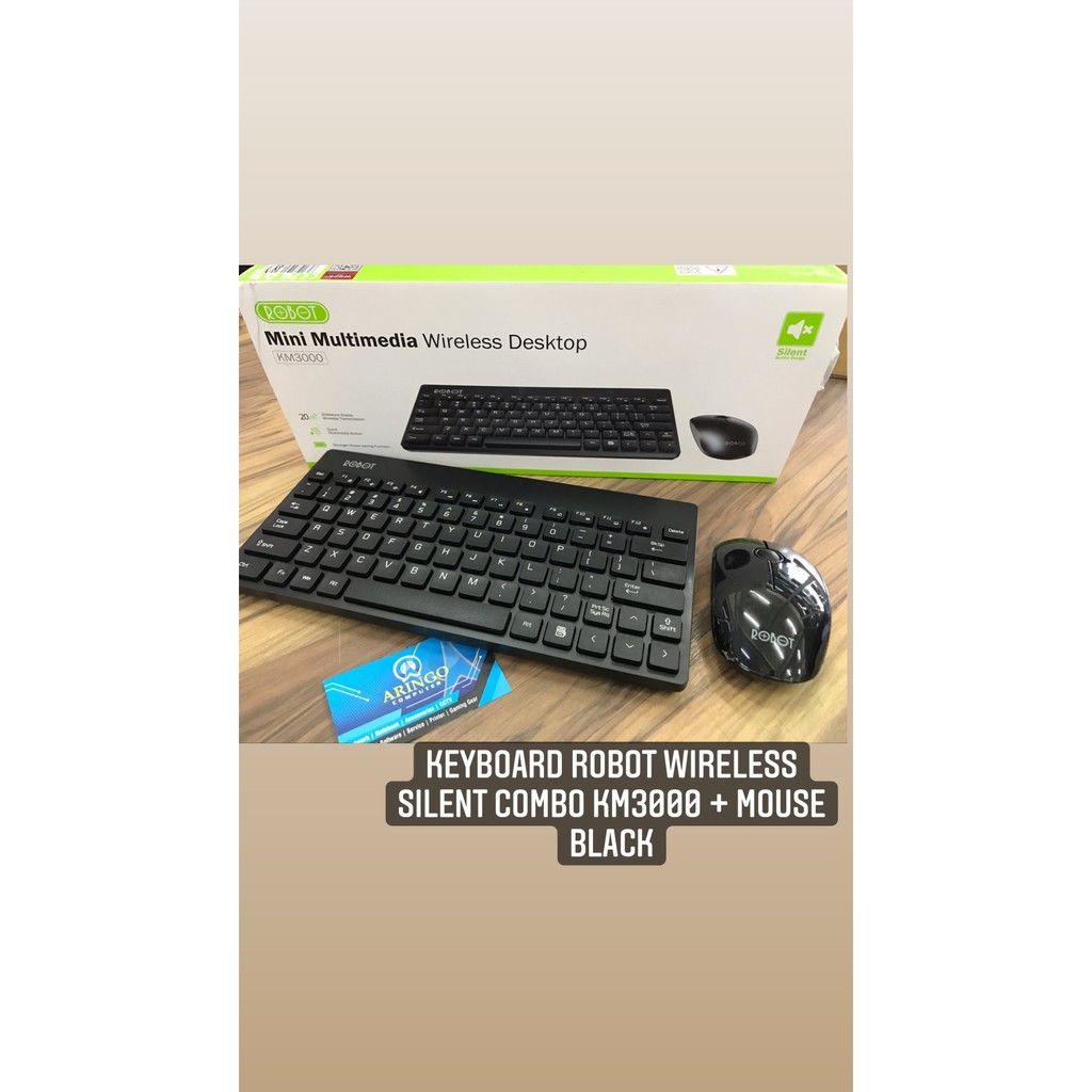 Keyboard ROBOT Wireless SILENT COMBO KM3000 + Mouse BLACK