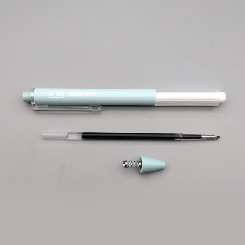 6pcs Pulpen Gel Tinta Hitam 0.5mm Dengan Ujung Peluru Retractable Untuk Pelajar