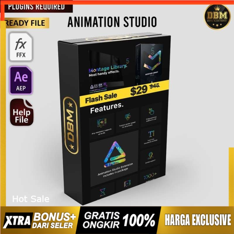 Animation Studio - Montage Library Most Useful Effects V5 - After Effect (Extension)