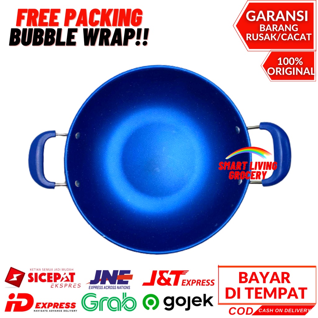 PANCI WAJAN ENAMEL ALAT PENGGORENGAN DAPUR ANTI LENGKET PANCI KERAMIK SET SERBAGUNA GSF 2034 2232-7