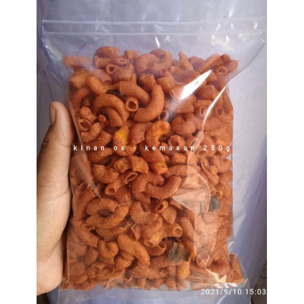 

250g makaroni pedas daun jeruk enak renyah