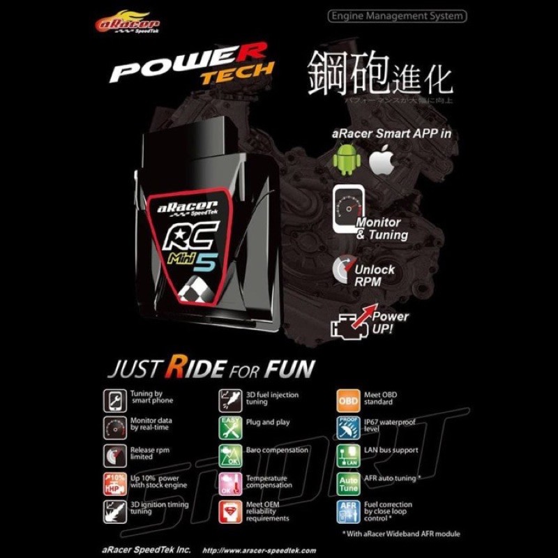 ECU ARACER RC MINI 5 YAMAHA YZF-R25