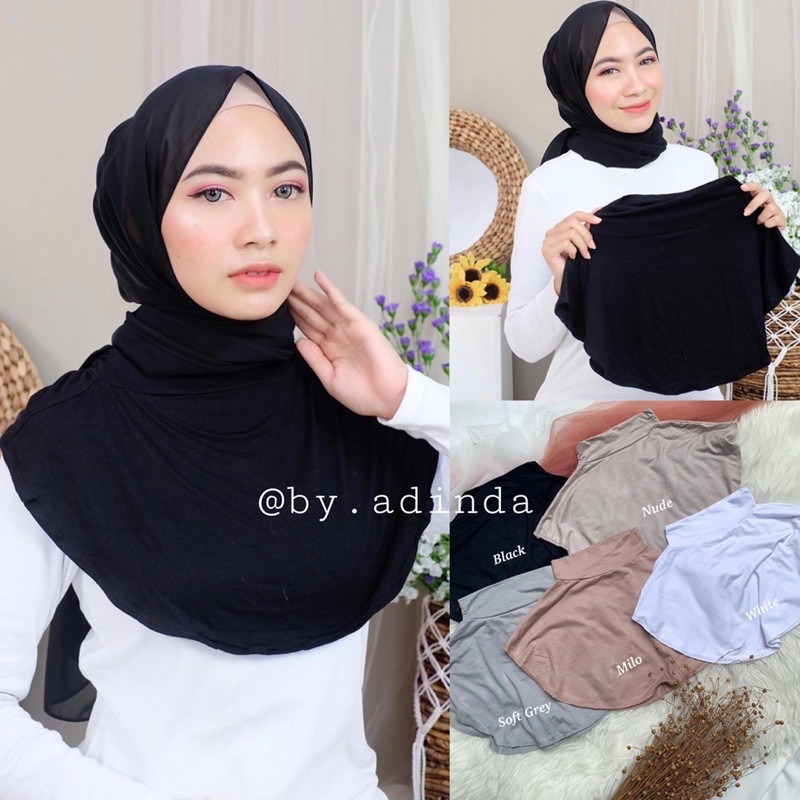 Manset Leher Hijab Dalaman baju spandek kaos