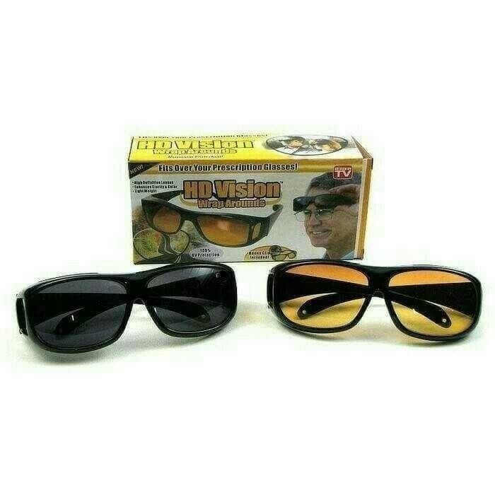 Paketan 2 pcs Kacamata Hitam Kuning ORIGINAL eyeglasses sunglasses