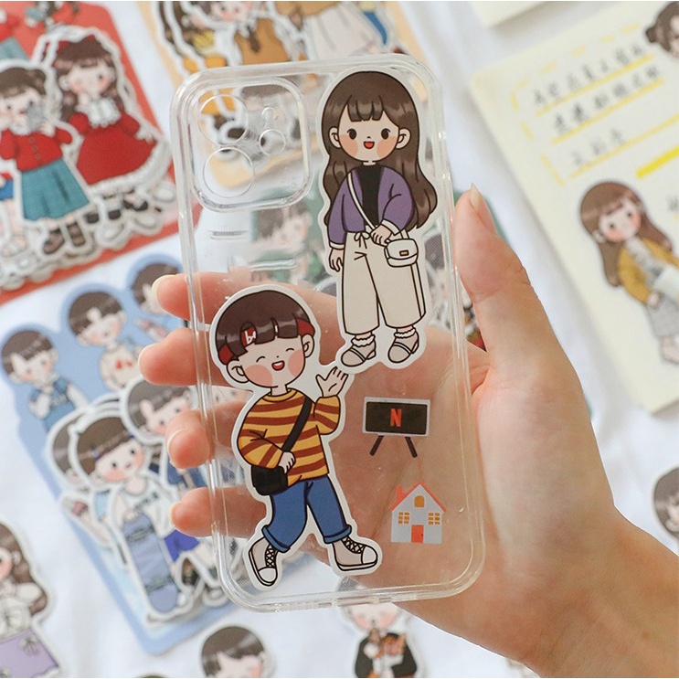 

1PC STICKER CHIBI GIRL STIKER KARAKTER DECO BUJO | MIN BELANJA 10RIBU