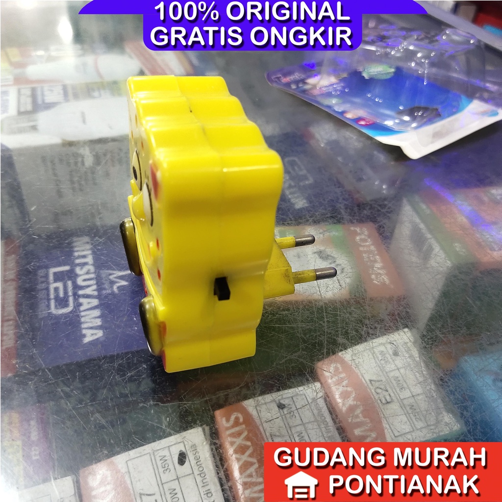 Lampu Tidur karakter Spongebob warna kuning LED