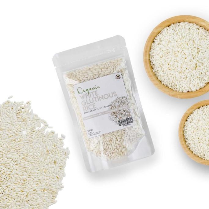 

House Of Organix Organic White Glutinous Rice/Beras Ketan Putih 100 Gr