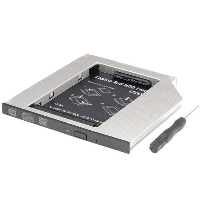 SSD HDD Caddy Slim 9.5mm SATA DVD Slot Hardisk