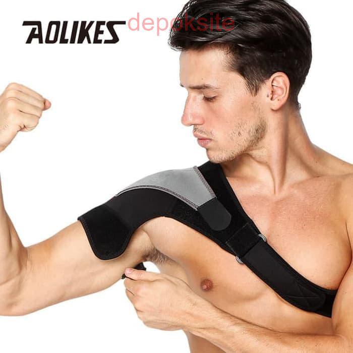 1697 AOLIKES Pelindung Penyangga Cidera Bahu Pundak Adjustable Shoulder Fitness GymPosture Corrector