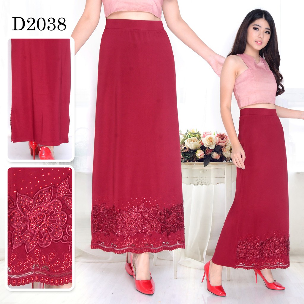 Rok Panjang Brokat IMPORT #6