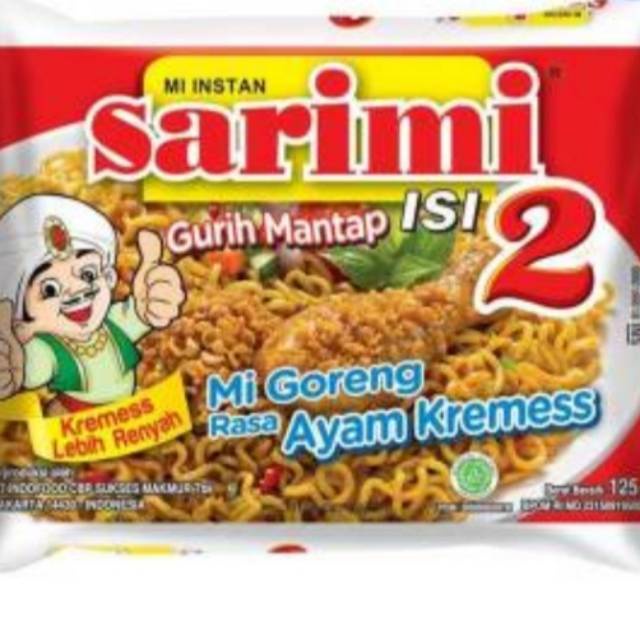 SARIMI ISI 2 JUMBO 126G MIE INSTAN // SARIMI ISI 1 BARU AYAM KECAP AYAM KREMES