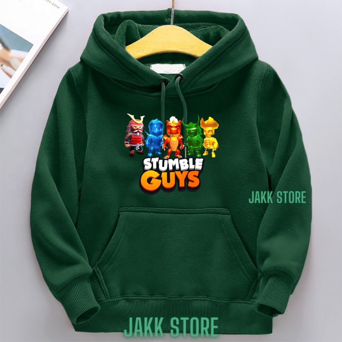 Jaket Sweater Hoodie Anak Laki Laki Terbaru/Hoodie Anak Laki Laki  STUMBLE GUYS SKIN SPESIAL Umur 2 3 4 5 6 7 8 9 10 11 12 13 14 Tahun/Jaket Sweeter Hodie Anak Cowok Keren/Sweter Suiter Fleece Anak Laki Laki Hitam