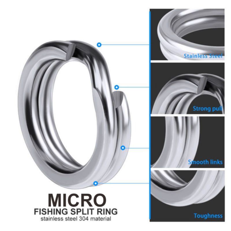 Split Ring Micro High Quality isi 10pcs