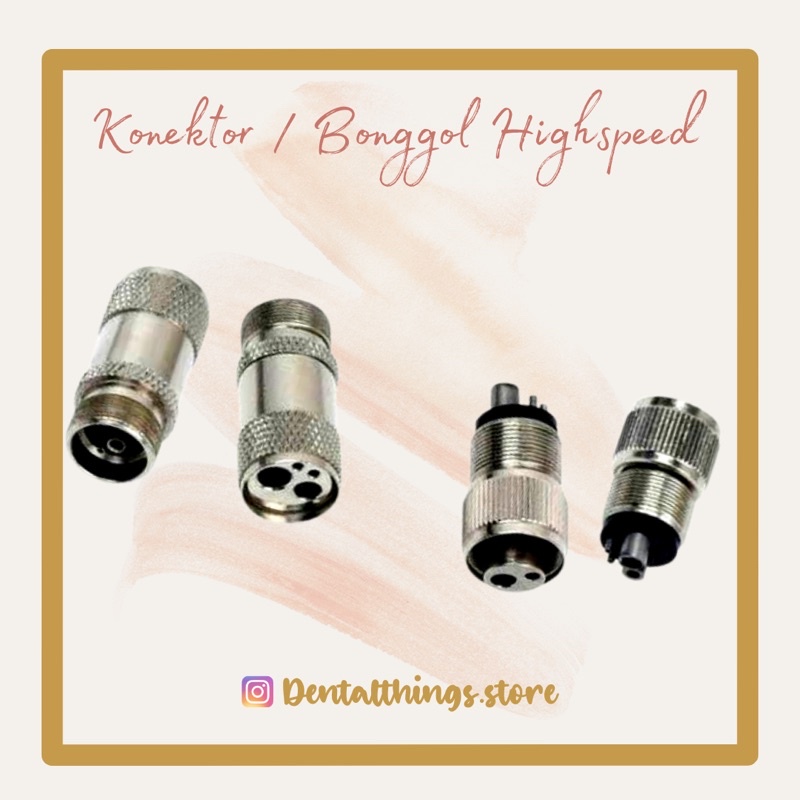 High Quality Dental NSK America Kavo WNH Konektor / Bonggol highspeed Tersedia 4 holes to 2 holes co
