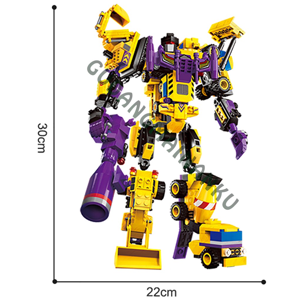 Bricks Mainan Blocks Qman 1401 Creative Master Robot Konstruksi (7 macam)