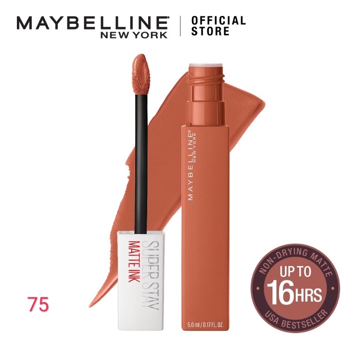 ORI 100% Maybelline Superstay Matte Ink Liquid Matte Lipstick Make Up Tahan Lama Hingga 24 Jam lipstik lipstick maybelin maybeline lipten maybeline my beline supertstay lipstik maybelline ori tahan lama lip matte maybelline original 220 Ambitios 385-75 Fighter