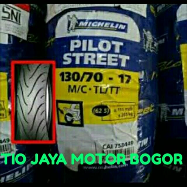 PAKETAN MICHELIN 110/70-17 DAN 130/70-17 TYPE PILOT STREET TUBLES