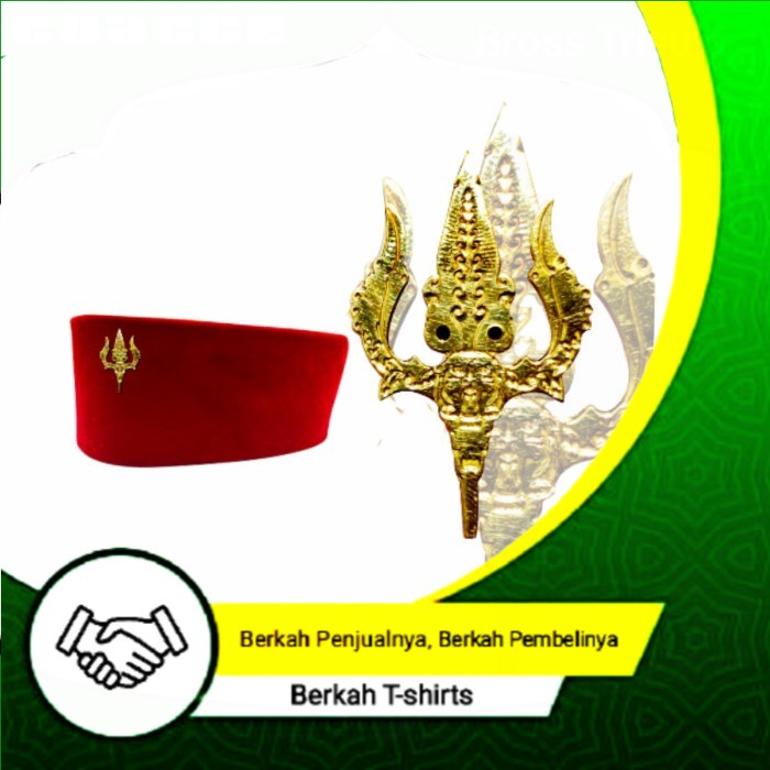 Bross Trisula I Bross Pin Songkok Peci