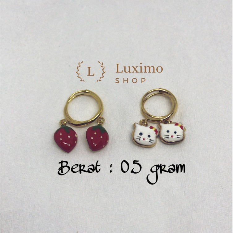 Anting Hoops Anak Emas Muda