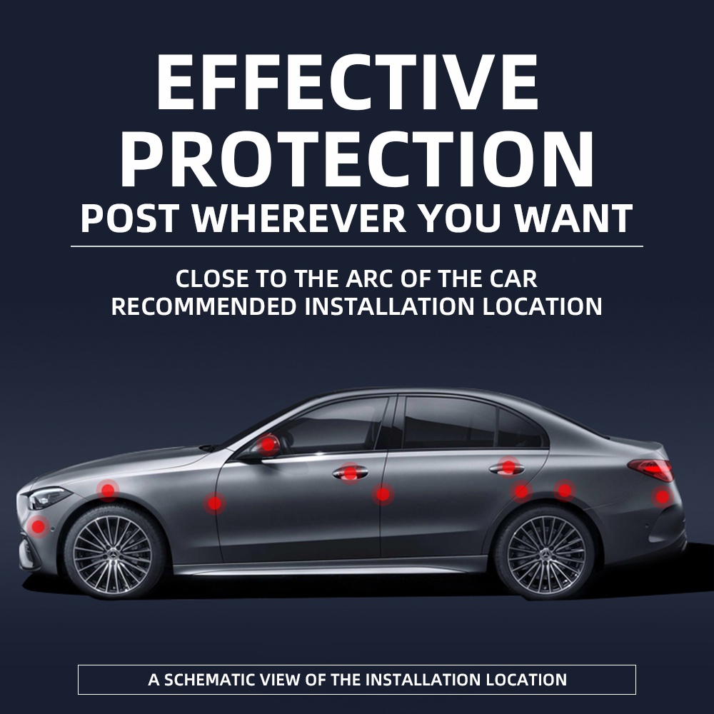 4 / 8pcs Stiker Pelindung Handle Pintu Mobil Toyota GR GAZOO Racing Bahan Silikon Kristal Epoxy Anti Gores