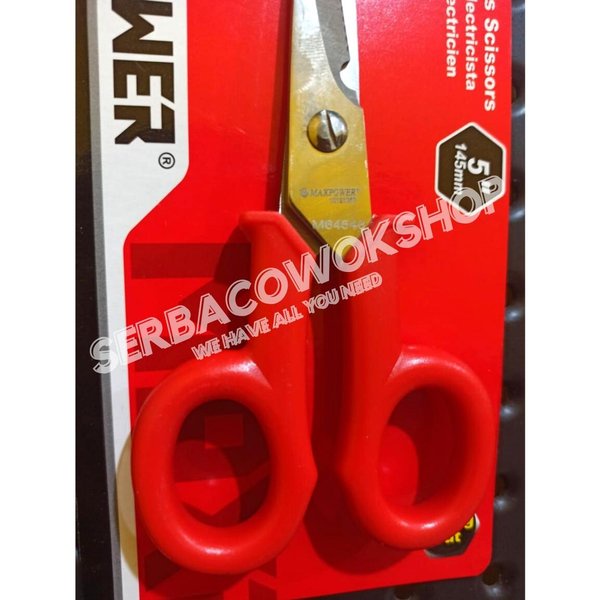 Maxpower Gunting Kupas Kabel Listrik 145 mm Electrician Scissors Termurah Berkualitas