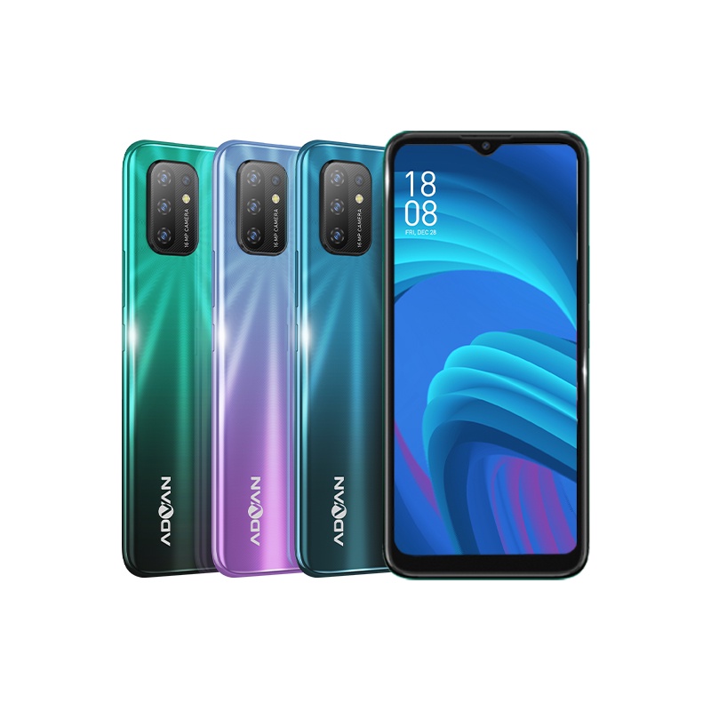 Advan G9Pro 6.6 Inci 6 GB 64 GB (Blue) Quad Camera Octacore Smartphone Android 10 Garansi Resmi-1