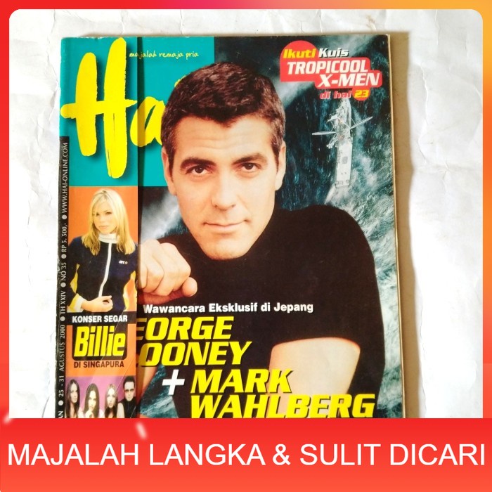 Majalah HAI No.35 Agu 2000 GEORGE CLOONEY Langka