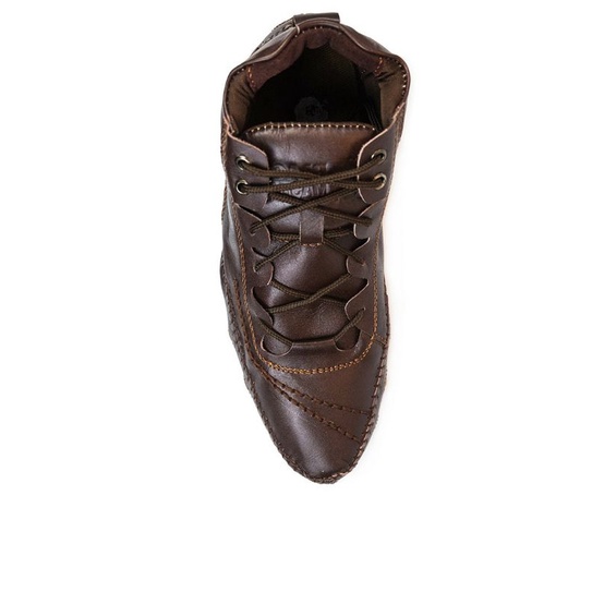 SCHRADER - BLACK MASTER | Sepatu Boots Klasik Pria Kulit Asli Mid Boot Sol Tanam