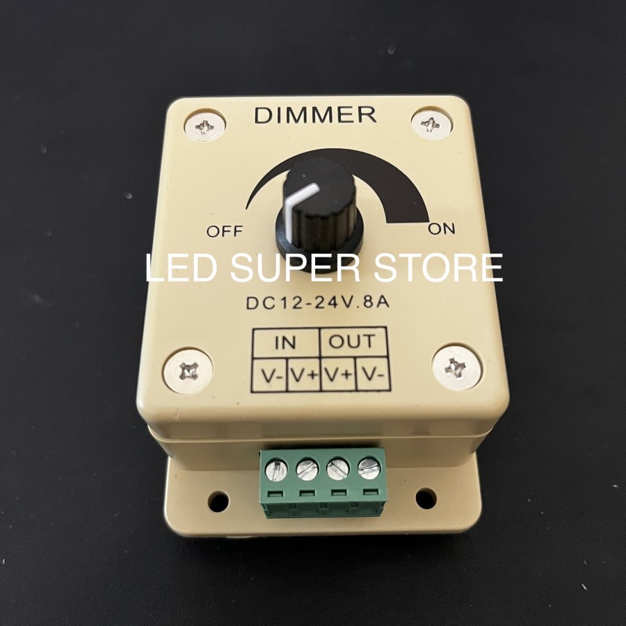 Dimmer Lampu LED DC 12V - 24V 8A Peredup