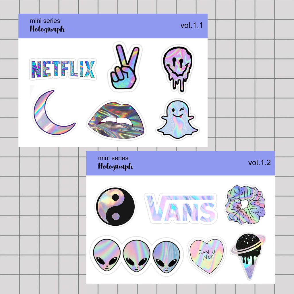 

Stiker Tumblr HP aesthetic / Stiker Laptop custom / stiker HP / Stiker Kpop | HOLOGRAPH MINI 1
