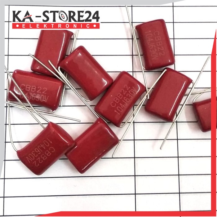 Milar mylar Kapasitor Capasitor 104j 104 100nF 100 nF 630 volt 630v