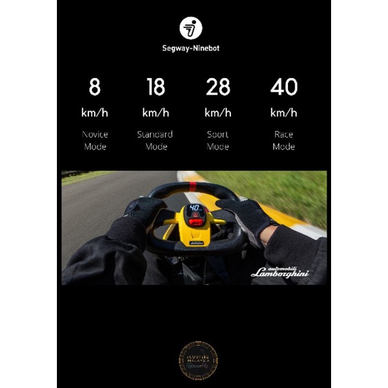 Gokart Pro Lamborghini Ninebot Gokart Pro By Segway