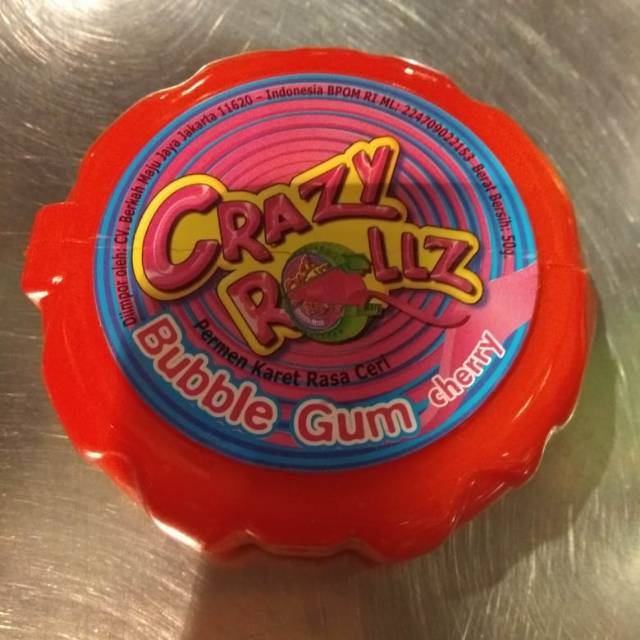 

Crazy Roll'a bubble gum cherry 50gr