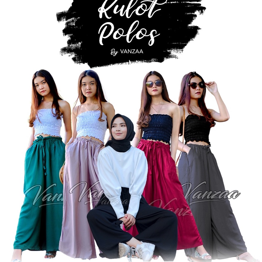 CELANA WANITA KULOT POLOS VANZAA BALI 2022
