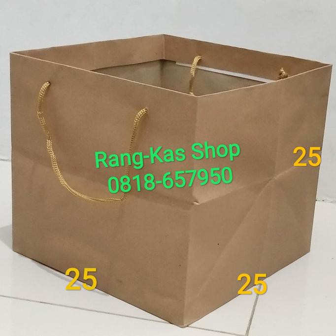 

Murah Paper Bag Kue 25X25 Polos Samson Doff Gilaa!!!