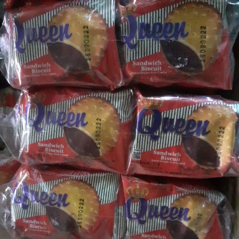 

Biskuit Queen rasa chocolate/1pk isi 10 pcs