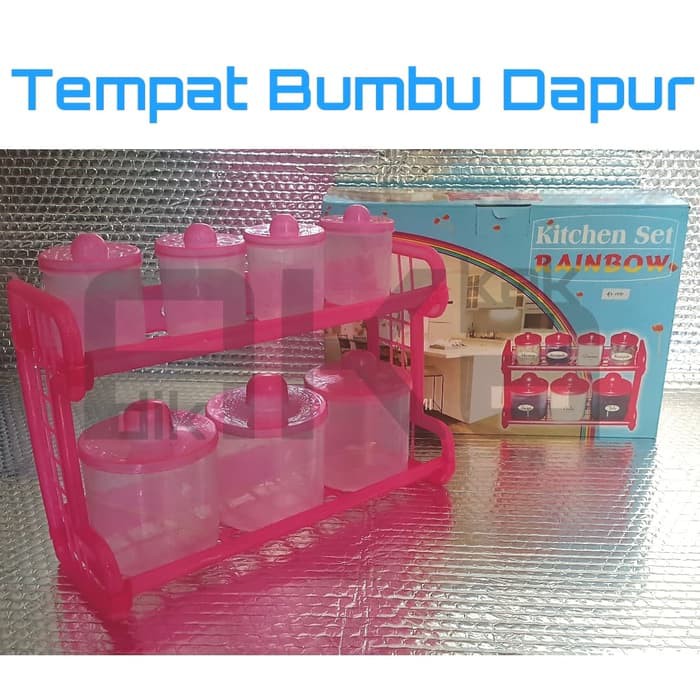 

Tempat Bumbu Dapur Kitchen Set Rainbow Merk Doremi
